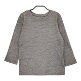 45R/45rpm コットン 綿100％ サイズ2 長袖Ｔシャツ カットソー ロンＴ グレー レディース フォーティーファイブアールピーエム【中古】5-0411M♪