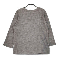 45R/45rpm コットン 綿100％ サイズ2 長袖Ｔシャツ カットソー ロンＴ グレー レディース フォーティーファイブアールピーエム【中古】5-0411M♪