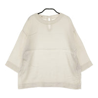 45R/45rpm リネンキュプラツイルTシャツ 定価25300円 ブラウス オフホワイト レディース フォーティーファイブアールピーエム【中古】5-0411M♪