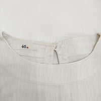 45R/45rpm リネンキュプラツイルTシャツ 定価25300円 ブラウス オフホワイト レディース フォーティーファイブアールピーエム【中古】5-0411M♪