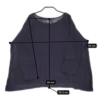 45R/45rpm コットン100％ サイズ0 長袖Ｔシャツ カットソー ロンＴ ネイビー レディース フォーティーファイブアールピーエム【中古】5-0411M♪
