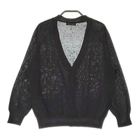 MARGARET HOWELL 578-9164004 サイズ2 リネンコットン カーディガン ブラック レディース マーガレットハウエル【中古】5-0411M♪