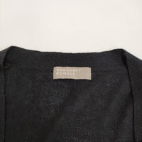 MARGARET HOWELL 578-9164004 サイズ2 リネンコットン カーディガン ブラック レディース マーガレットハウエル【中古】5-0411M♪