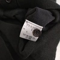 MARGARET HOWELL 578-9164004 サイズ2 リネンコットン カーディガン ブラック レディース マーガレットハウエル【中古】5-0411M♪