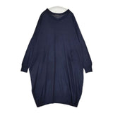 mizuiro-ind Vネックワンピース 3-228502 定価13200円 ニット ワンピース ネイビー レディース ミズイロインド【中古】5-0929T∞