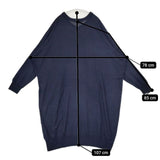 mizuiro-ind Vネックワンピース 3-228502 定価13200円 ニット ワンピース ネイビー レディース ミズイロインド【中古】5-0929T∞