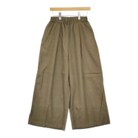 mizuiro-ind リネン混ワイドイージーパンツ パンツ カーキ レディース ミズイロインド【中古】5-0411M♪