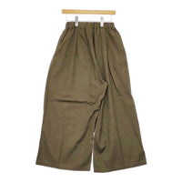mizuiro-ind リネン混ワイドイージーパンツ パンツ カーキ レディース ミズイロインド【中古】5-0411M♪