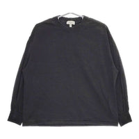 HYKE 202-12231 LONG-SLV TEE コットン 長袖Ｔシャツ カットソー ロンＴ ブラック レディース ハイク【中古】5-0326M∞
