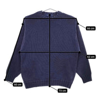 NAUTICA XXL コットン セーター ニット ネイビー メンズ ノーティカ【中古】5-0428M∞