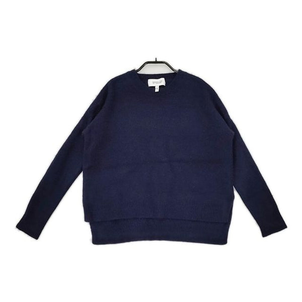 DEREK LAM 10 Crosby カシミヤ セーター ニット ネイビー レディース デレクラム【中古】5-0929T∞