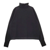 THE RERACS TURTLENECK LONG SLEEVE T-SHIRT タートルネック長袖Tシャツ カットソー ロンT 23AW ブラック レディース ザリラクス【中古】5-0213T♪