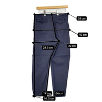 COMOLI 101-03013 リネンウール イージー パンツ ネイビー レディース コモリ【中古】5-0929T∞