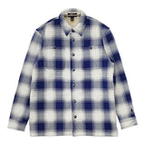 RALPH LAUREN 323853892001 オンブレチェック ボアシャツ ジュニアサイズM 10-12 長袖シャツ ブルー ホワイト レディース ラルフローレン【中古】5-0914T△