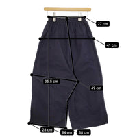 R&D.M.Co- ガーメントダイ GARMENT DYE PANTS ポリエステルナイロン パンツ ネイビー レディース オールドマンズテーラー【中古】5-0311M♪