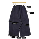 R&D.M.Co- ガーメントダイ GARMENT DYE PANTS ポリエステルナイロン パンツ ネイビー レディース オールドマンズテーラー【中古】5-0311M♪