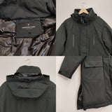 nano universe 西川ダウン Nishikawa Down ダウンジャケット サイズ36 ダウンコート ブラック レディース ナノユニバース【中古】5-1024A◆