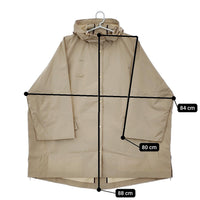 le coq sportif 新品 ポンチョコート 定価28000円 ナイロン コート ベージュ ユニセックス ルコックスポルティフ【中古】5-0411M♪