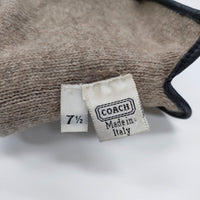 COACH レザーグローブ インナーカシミヤ 手袋 ブラック レディース コーチ【中古】5-0925T◎