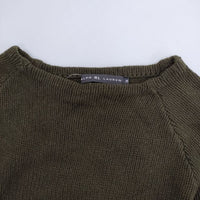 RALPH LAUREN ウールカシミヤ セーター ニット グリーン レディース ラルフローレン【中古】5-1001T∞