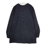 45R/45rpm ウール プルオーバー ハーフボタン セーター ニット ネイビー レディース フォーティーファイブアールピーエム【中古】5-1013T∞