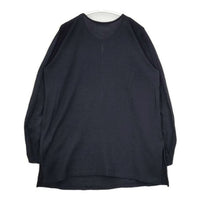 45R/45rpm ウール プルオーバー ハーフボタン セーター ニット ネイビー レディース フォーティーファイブアールピーエム【中古】5-1013T∞