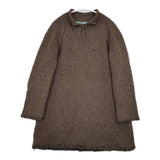 45R/45rpm コンチョボタン ウール ニット サイズ2 チュニック ブラウン レディース フォーティーファイブアールピーエム【中古】5-1104T△