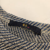 45R/45rpm リネンニットデニムワンピース ノースリーブ インディゴ ワンピース ネイビー レディース フォーティーファイブアールピーエム【中古】5-0517S∞