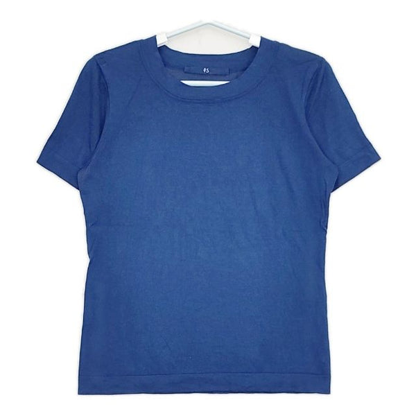 45R/45rpm シルクニットソー45星Tシャツ 半袖Ｔシャツ カットソー ブルー レディース フォーティーファイブアールピーエム【中古】5-0517S∞