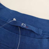 45R/45rpm シルクニットソー45星Tシャツ 半袖Ｔシャツ カットソー ブルー レディース フォーティーファイブアールピーエム【中古】5-0517S∞