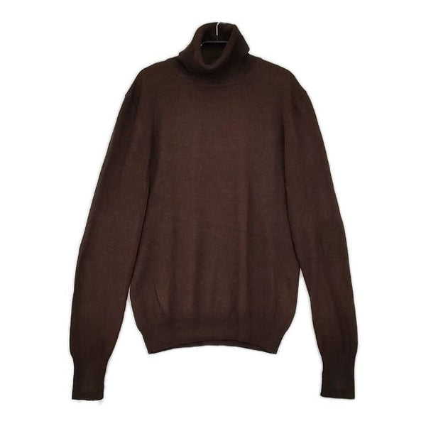 RALPH LAUREN シルク ウール カシミヤ混 タートルネック セーター ニット ブラウン レディース ラルフローレン【中古】5-0929T∞