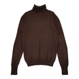 RALPH LAUREN シルク ウール カシミヤ混 タートルネック セーター ニット ブラウン レディース ラルフローレン【中古】5-0929T∞