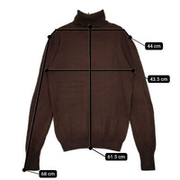 RALPH LAUREN シルク ウール カシミヤ混 タートルネック セーター ニット ブラウン レディース ラルフローレン【中古】5-0929T∞