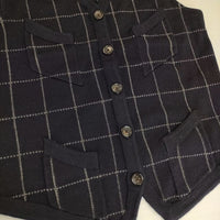 RALPH LAUREN メリノウール ニット ジレ ベスト ネイビー レディース ラルフローレン【中古】5-1001T∞