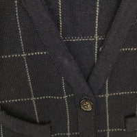 RALPH LAUREN メリノウール ニット ジレ ベスト ネイビー レディース ラルフローレン【中古】5-1001T∞