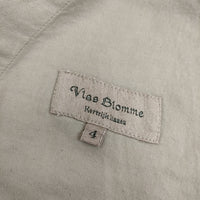 Vlas Blomme コットンリネン イージーパンツ チノ 135338 サイズ4 パンツ ベージュ レディース ヴラスブラム【中古】5-0225M△