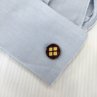 PAUL STUART JB122-522 コットン サイズ9 くるみボタン 長袖シャツ ライトブルー レディース ポールスチュアート【中古】5-0225M△