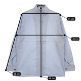 PAUL STUART JB122-522 コットン サイズ9 くるみボタン 長袖シャツ ライトブルー レディース ポールスチュアート【中古】5-0225M△