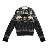 POLO RALPH LAUREN ノルディック柄 ウールアルパカ セーター ニット ブラック ベージュ レディース ポロ・ラルフローレン【中古】5-0929T∞