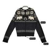 POLO RALPH LAUREN ノルディック柄 ウールアルパカ セーター ニット ブラック ベージュ レディース ポロ・ラルフローレン【中古】5-0929T∞
