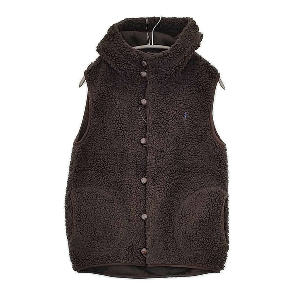 GYMPHLEX ボア フリース J-1069 PL サイズ16 ベスト ダークブラウン レディース ジムフレックス【中古】5-0914T△