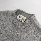 Aparaya アパラヤ ウール求心プルオーバー 英国製 セーター ニット グレー レディース【中古】5-1001T∞