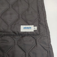 ARMEN キルティングロングコート ポーランド製 フード付き コート チャコールグレー レディース アーメン【中古】5-0914T△