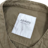 ARMEN インド製 バンドカラー サイズ3 シャツワンピース コットン ワンピース カーキ レディース アーメン【中古】5-0225M△