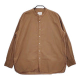 ARMEN インド製 バンドカラー コットン サイズ2 ブラウス 長袖シャツ ブラウン レディース アーメン【中古】5-0225M△