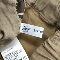 JOURNAL STANDARD LUXE 19030440006030 レオパード柄サイドライン コットン イージーパンツ パンツ ベージュ レディース ジャーナルスタンダード ラックス【中古】5-0225G△