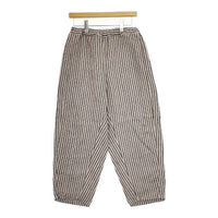BOHEMIANS ヒッコリー イージー リネン パンツ ベージュ ネイビー レディース ボヘミアンズ【中古】5-0405M∞