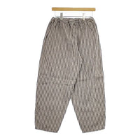 BOHEMIANS ヒッコリー イージー リネン パンツ ベージュ ネイビー レディース ボヘミアンズ【中古】5-0405M∞