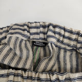 BOHEMIANS ヒッコリー イージー リネン パンツ ベージュ ネイビー レディース ボヘミアンズ【中古】5-0405M∞