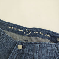 45R/45rpm 麦デニムのシャルロットペインターパンツ 焦・重 定価40700円 ブルー レディース フォーティーファイブアールピーエム【中古】5-0311G♪